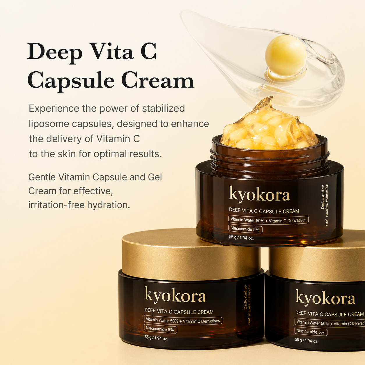Kyokora™ Capsules Vitamin C - Advanced Korean Technology for Brighter, More Even-Toned Skin