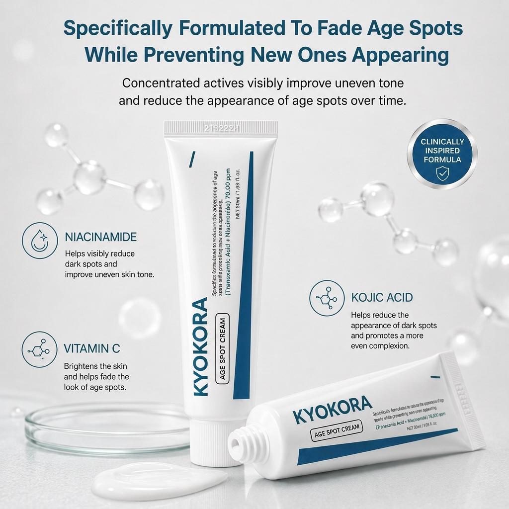 Kyokora™ Age Spot Cream | Reduce dark spots by 93% in just 7 days